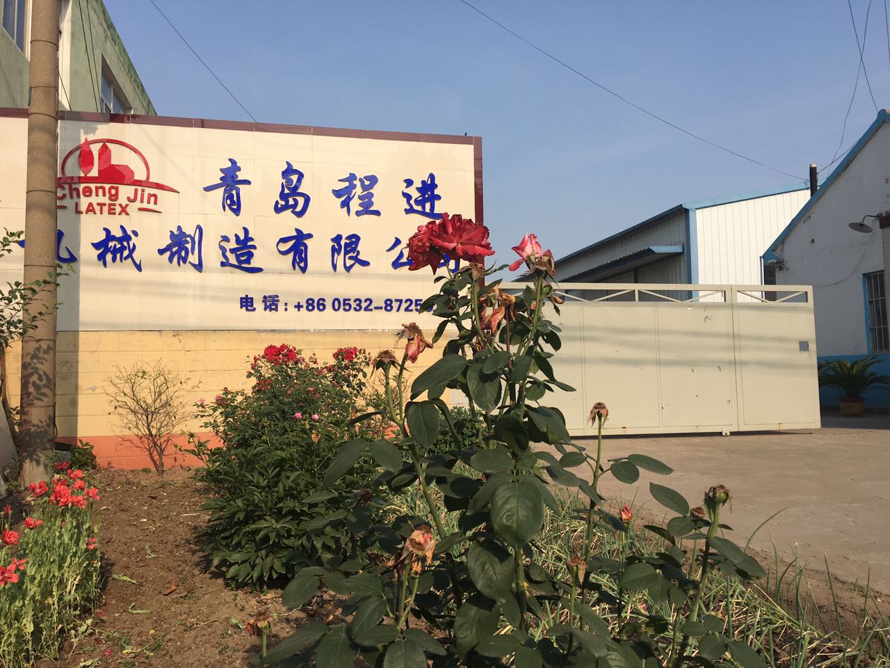马来西亚客户来厂验收乳胶枕头机械