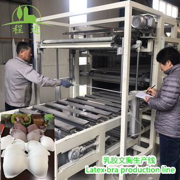 ​天然乳胶内衣（文胸）生产线整装试运行